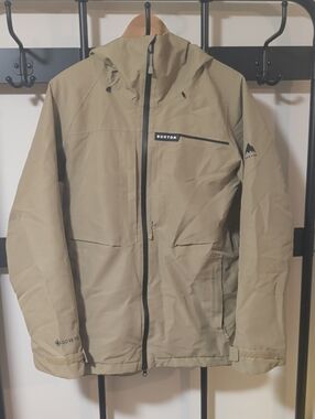 Burton Men's Khaki Hooded Waterproof Ski Jacket
